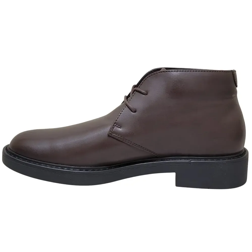 Alfani Men Zane Lace Up Chukka Ankle Boots Size US 8M Brown Faux Leather